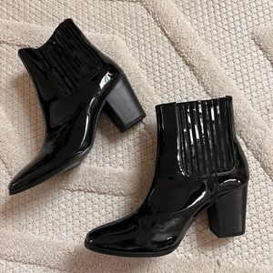 Lulus Patent Leather Ankle Boots